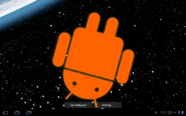 Droid in Space Live Wallpaper android App screenshot 0