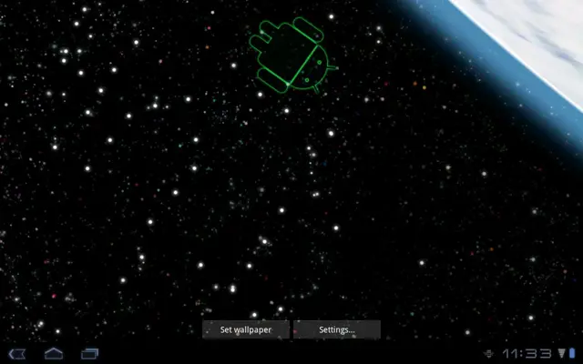 Droid in Space Live Wallpaper android App screenshot 1